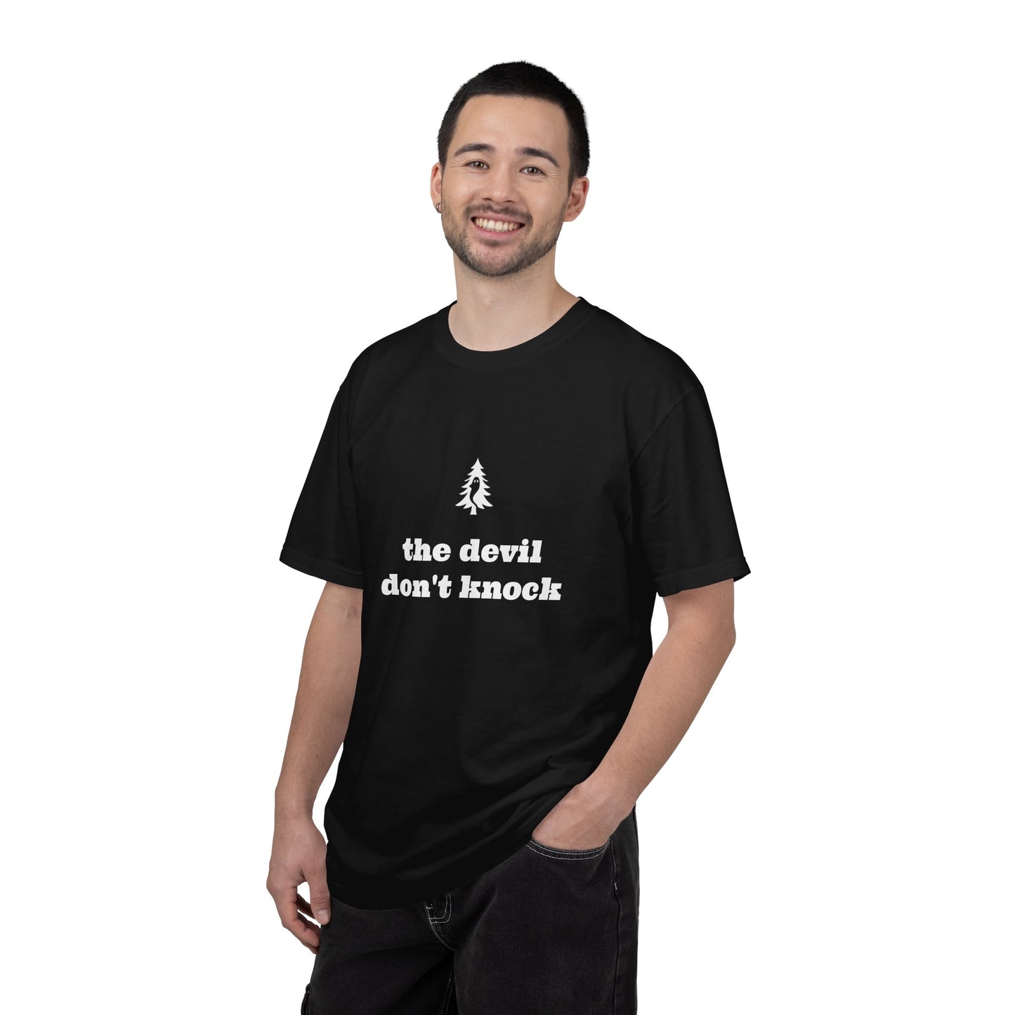 "The Devil Don't Knock" Signature Tee - Of Pines And Ghosts