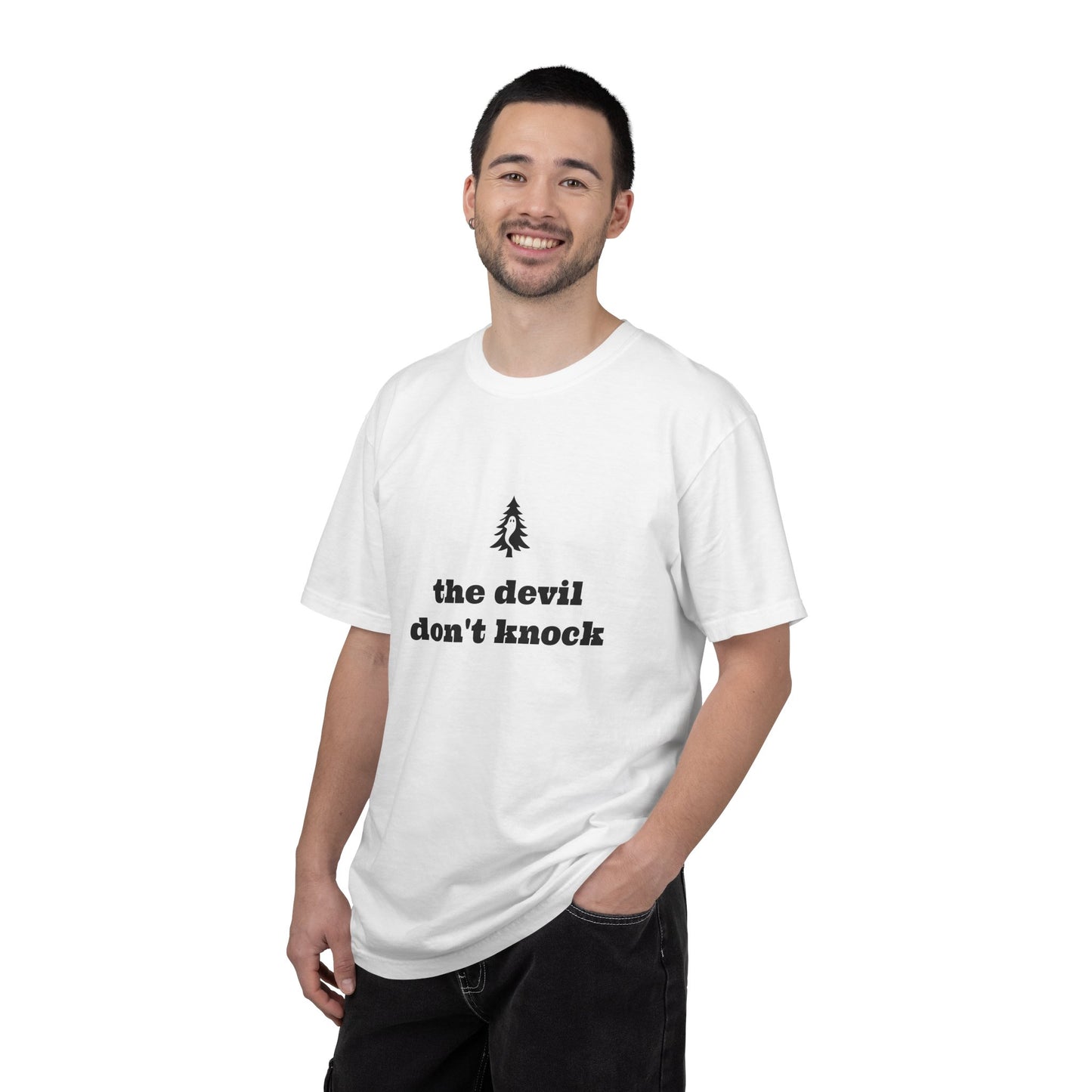 "The Devil Don't Knock" Signature Tee - Of Pines And Ghosts