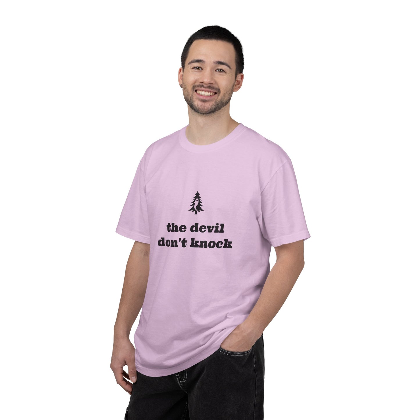 "The Devil Don't Knock" Signature Tee - Of Pines And Ghosts