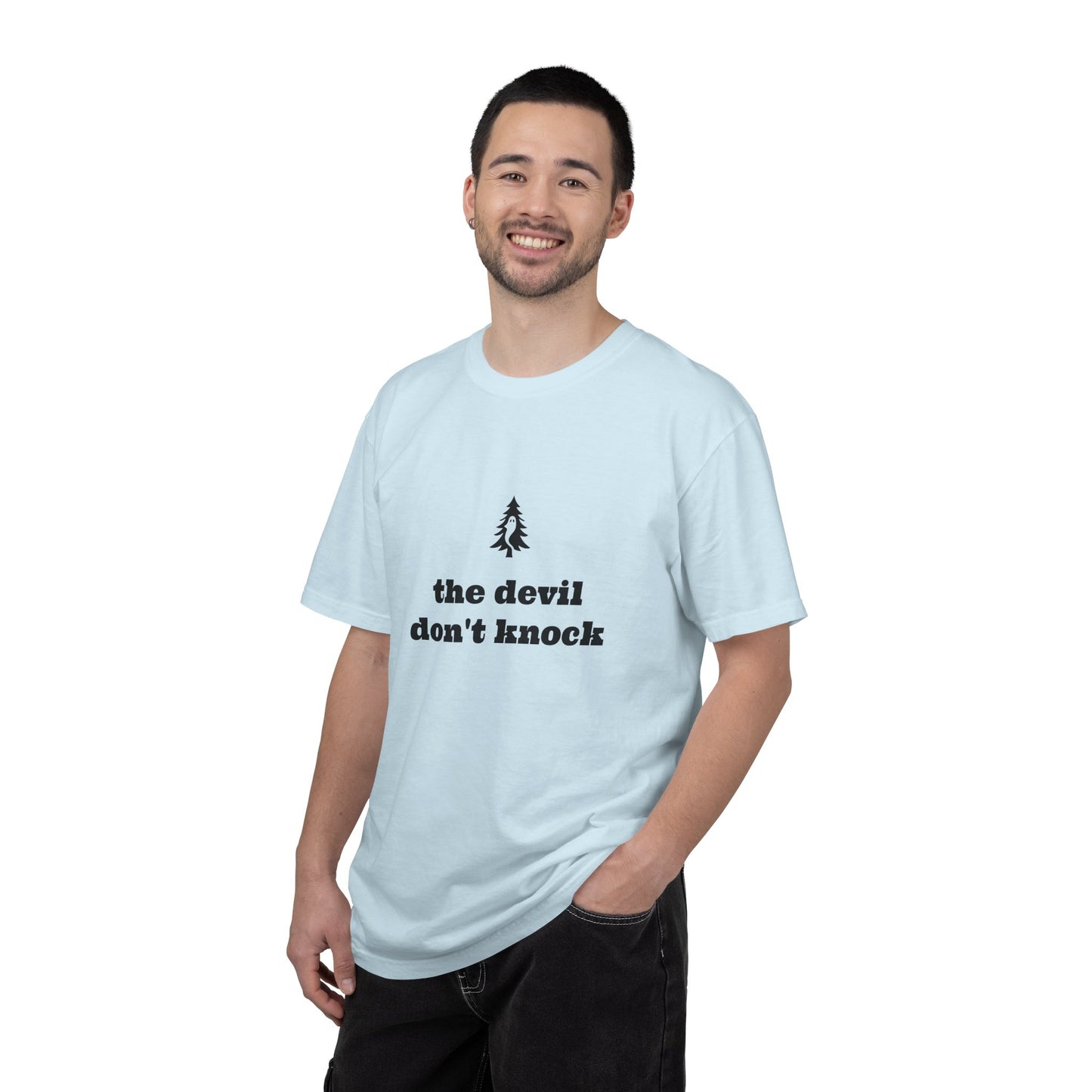 "The Devil Don't Knock" Signature Tee - Of Pines And Ghosts