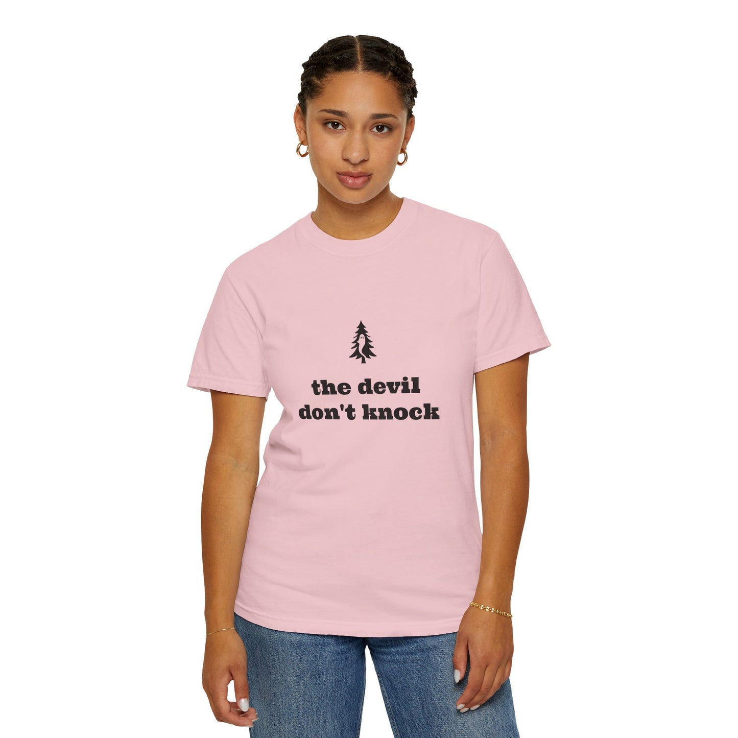 "The Devil Don't Knock" Signature Tee - Of Pines And Ghosts